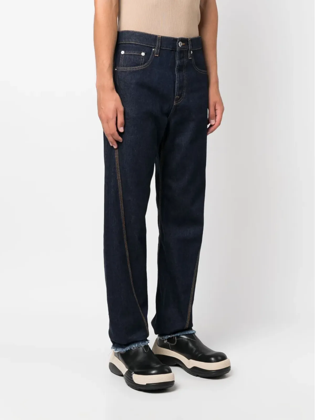 Lanvin ミッドライズストレートジーンズ（コットンデニム） - ブルー - 画像3