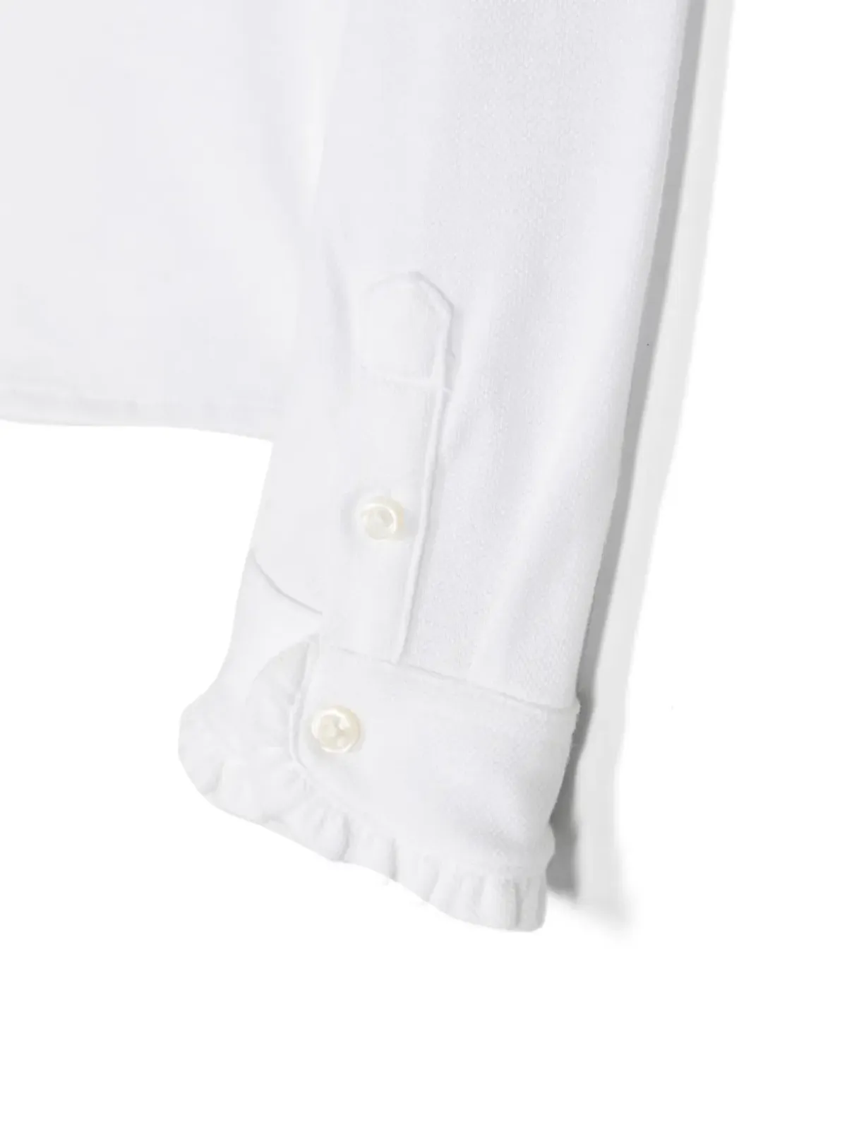 POLO RALPH LAUREN KIDS Polo Pony cotton shirt - White - 画像3