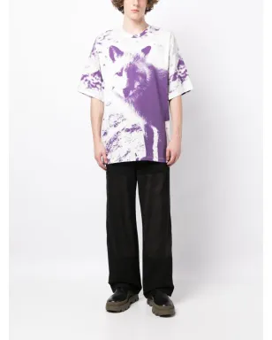 OAMC ヨセミテ グラフィックプリント コットン Tシャツ（パープル） - サムネイル2