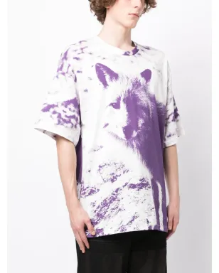 OAMC ヨセミテ グラフィックプリント コットン Tシャツ（パープル） - サムネイル3