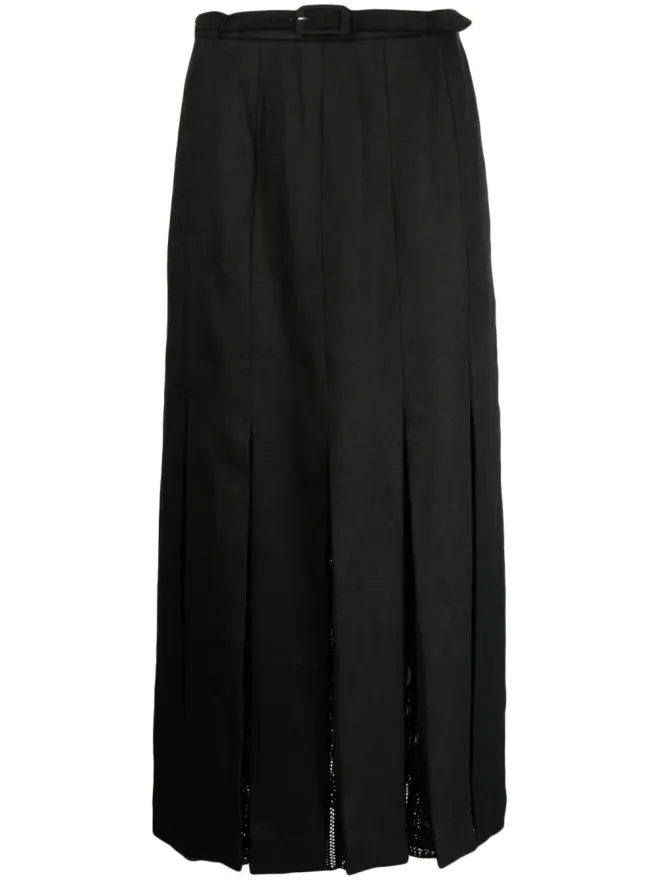 Gabriela Hearst Gabriela Hearst エディス プリーツリネンスカートの商品画像