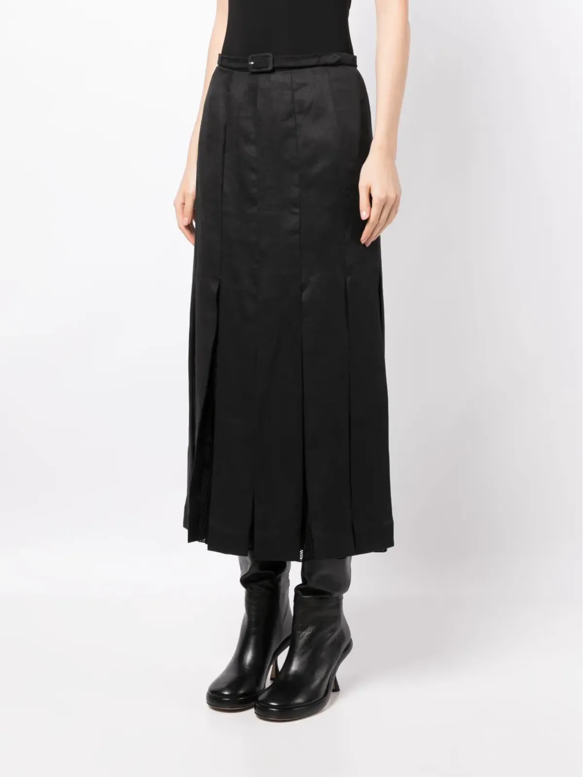 Gabriela Hearst エディス プリーツリネンスカート - 画像3