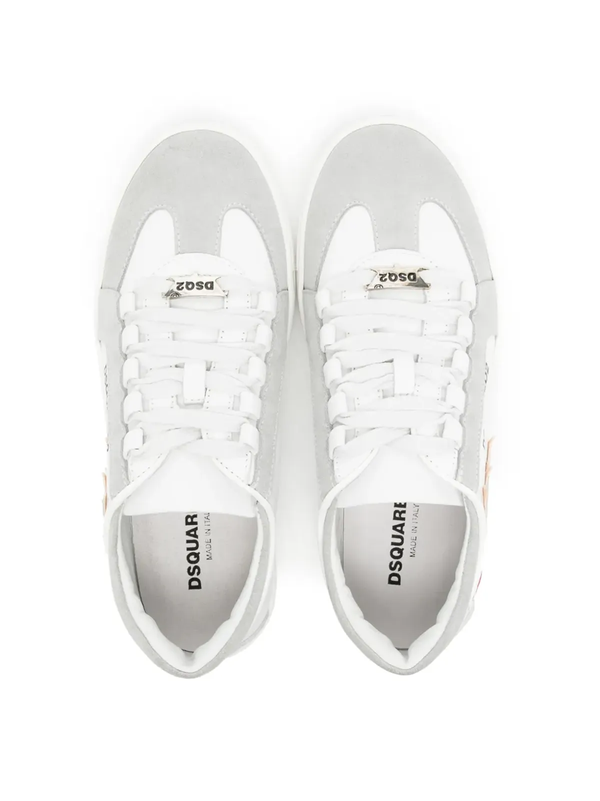 DSQUARED2 KIDS メイプルリーフ パネルド スニーカー - 画像3
