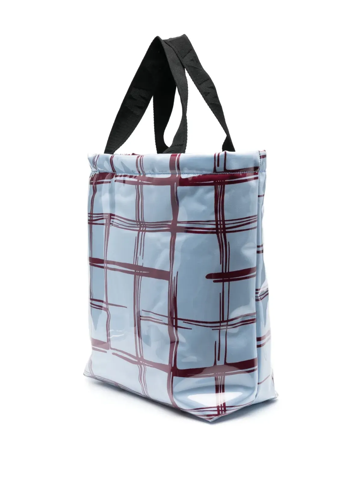 Marni チェック柄パッド入りデザインのトートバッグ - 画像3