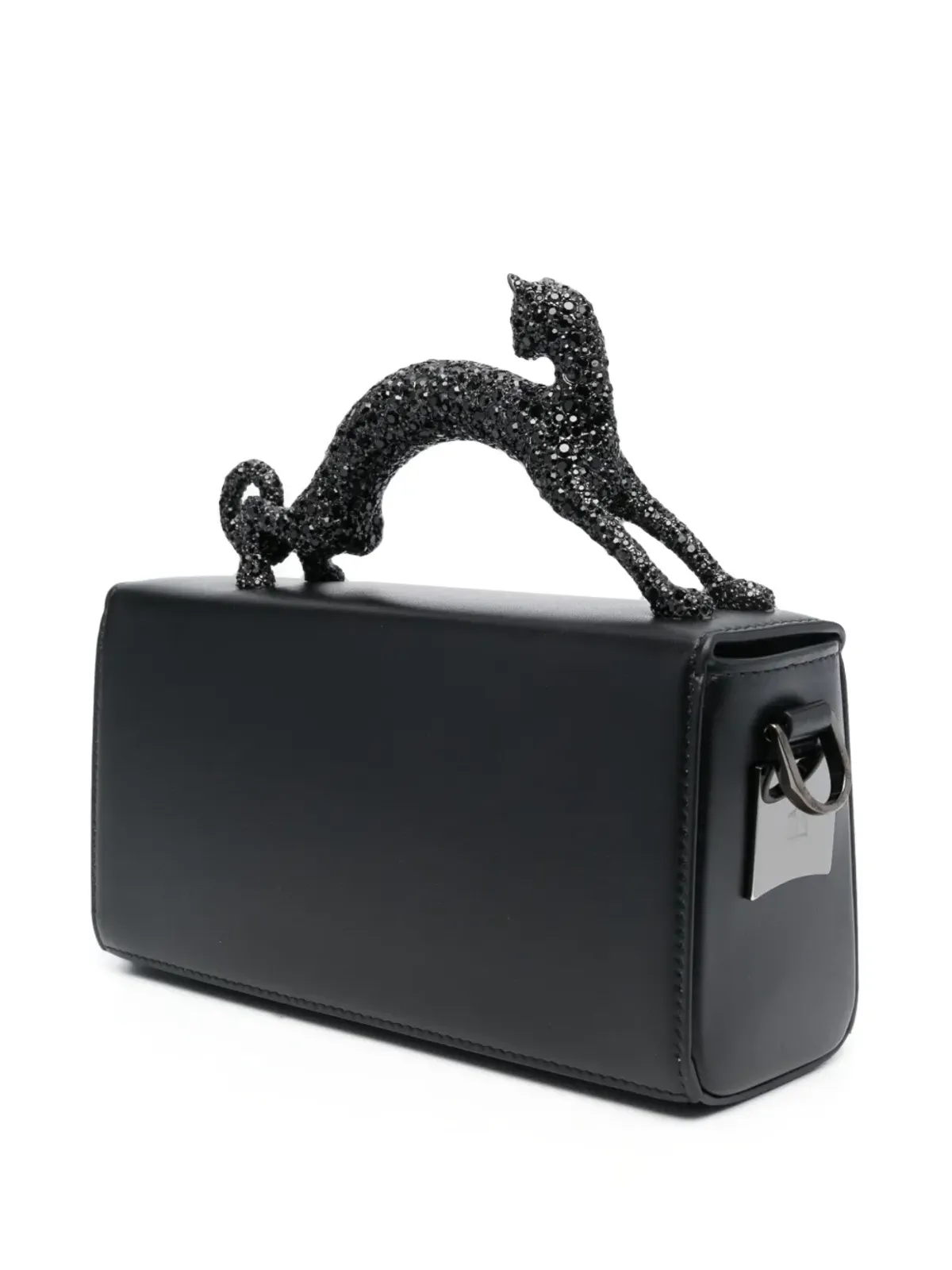 Lanvin ペンシルキャット ラインストーン付きショルダーバッグ - ブラック - 画像3