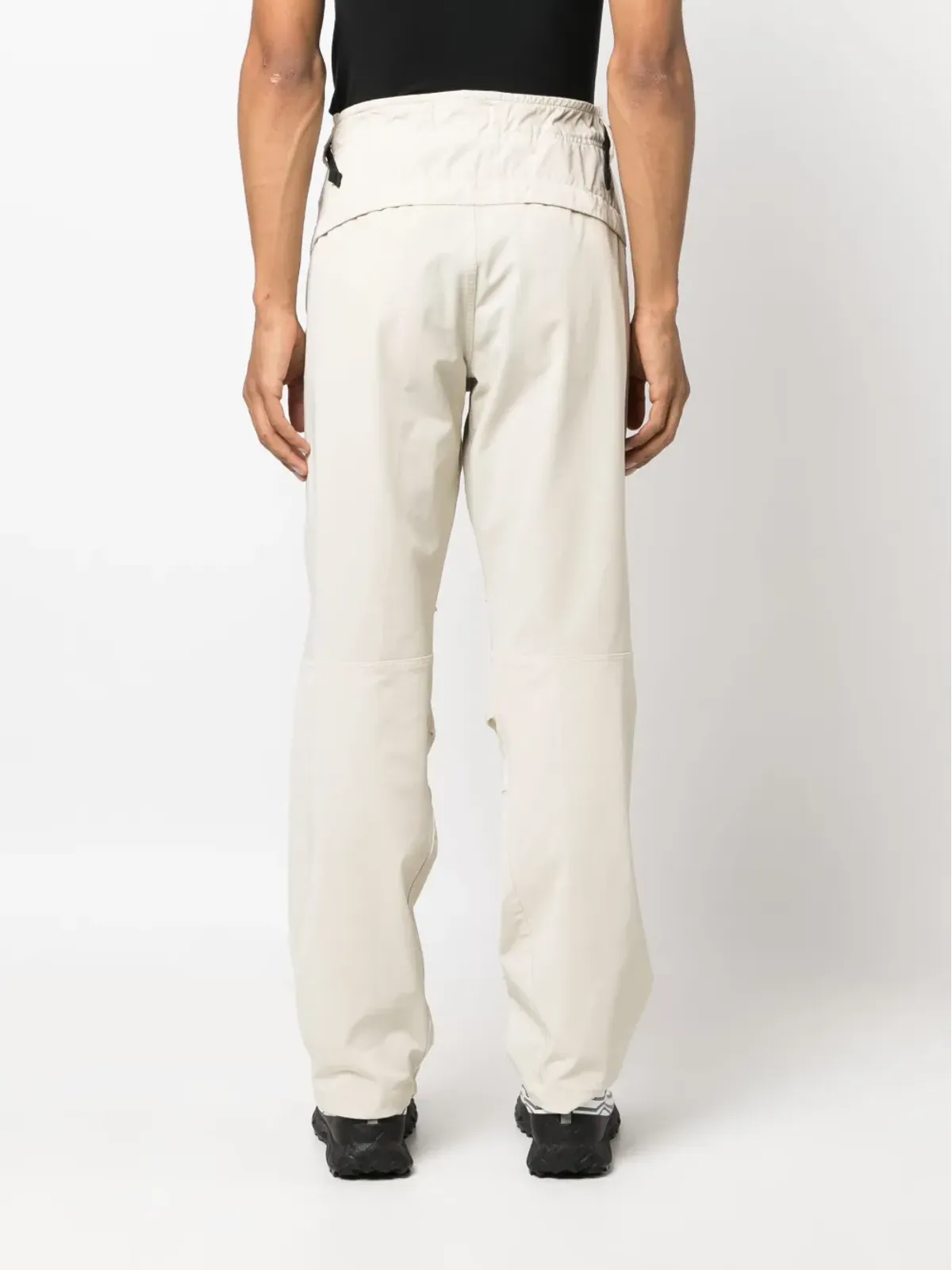 Stone Island ストラップディテール ハイライズ テーパードパンツ - 画像4