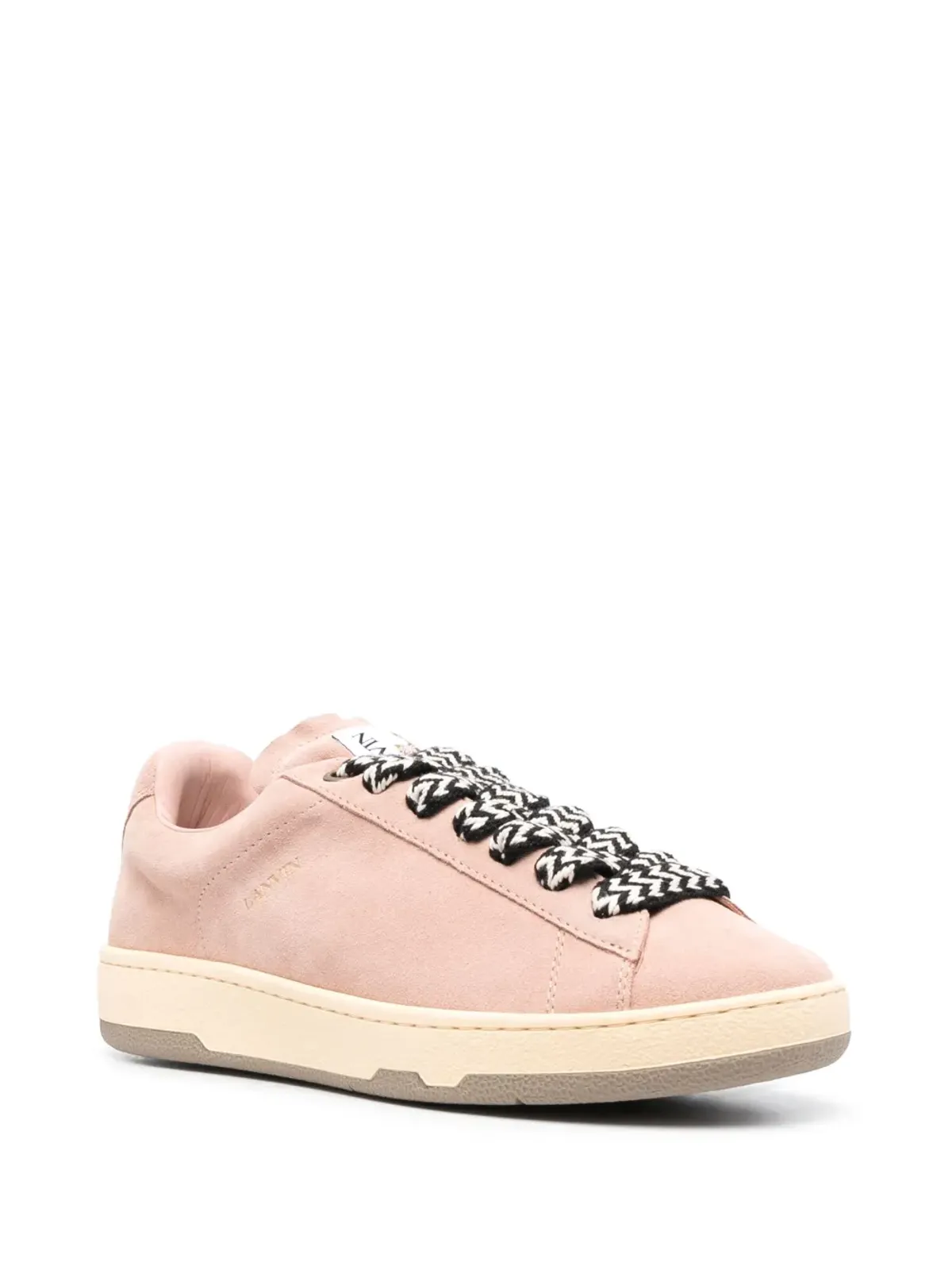 Lanvin ロゴパッチ ローカットスニーカー ピンク - 画像2