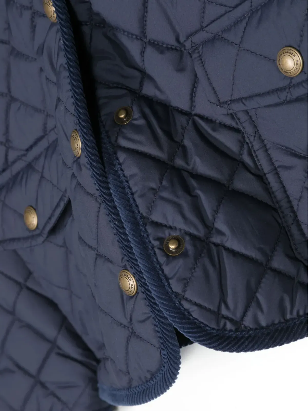 POLO RALPH LAUREN KIDS Audrey ダイヤモンドキルト フード付きコート - 画像3