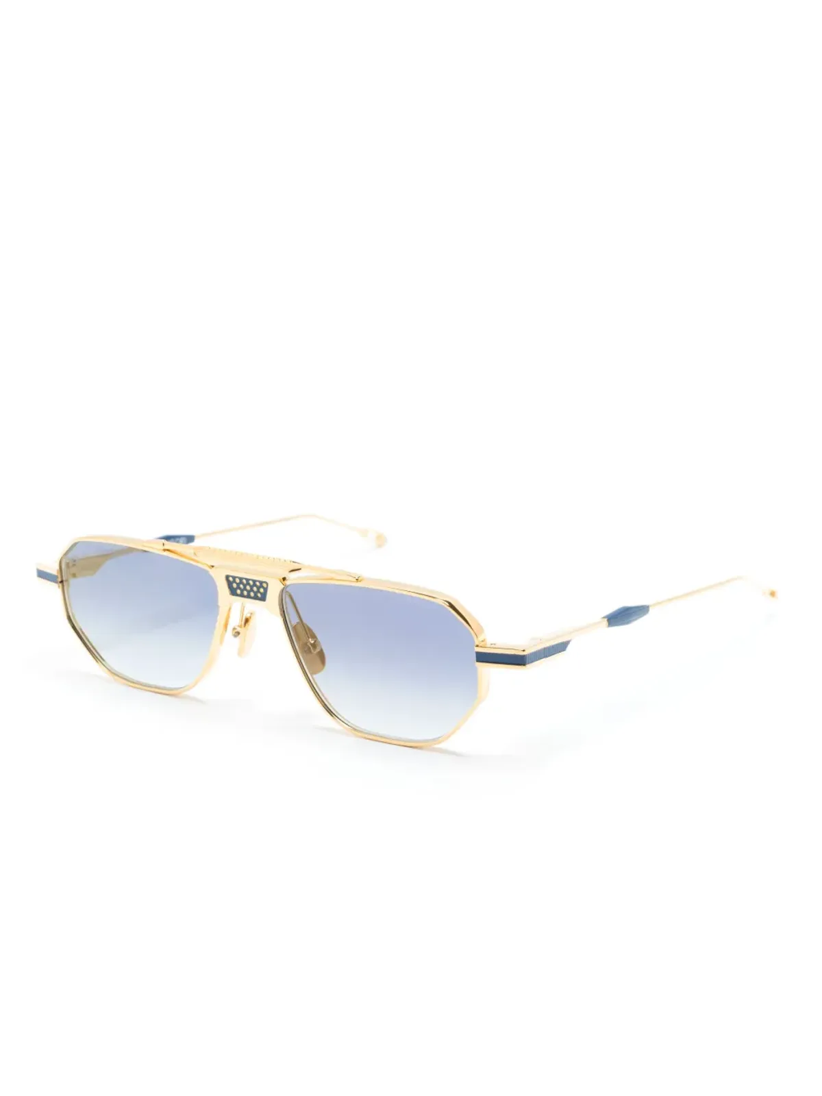 T Henri Eyewear サングラス（スクエアフレーム・ティンテッド） - ゴールド - 画像2