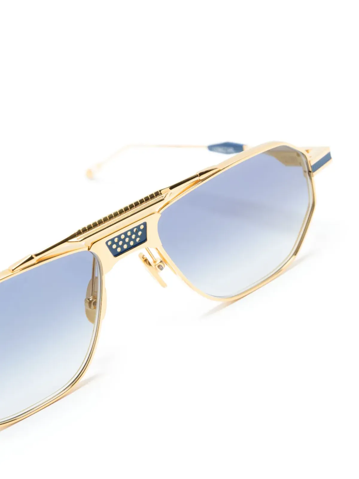 T Henri Eyewear サングラス（スクエアフレーム・ティンテッド） - ゴールド - 画像3
