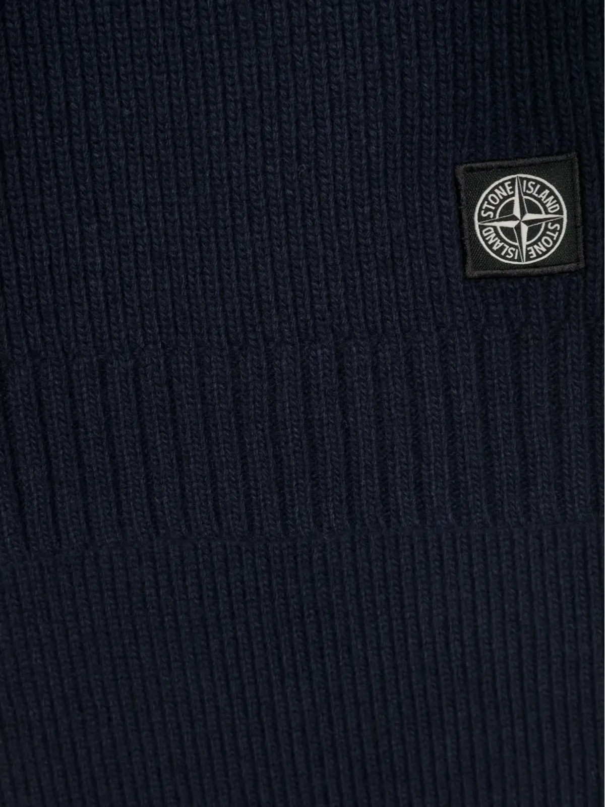 Stone Island Junior ロゴパッチスカーフ - 画像3