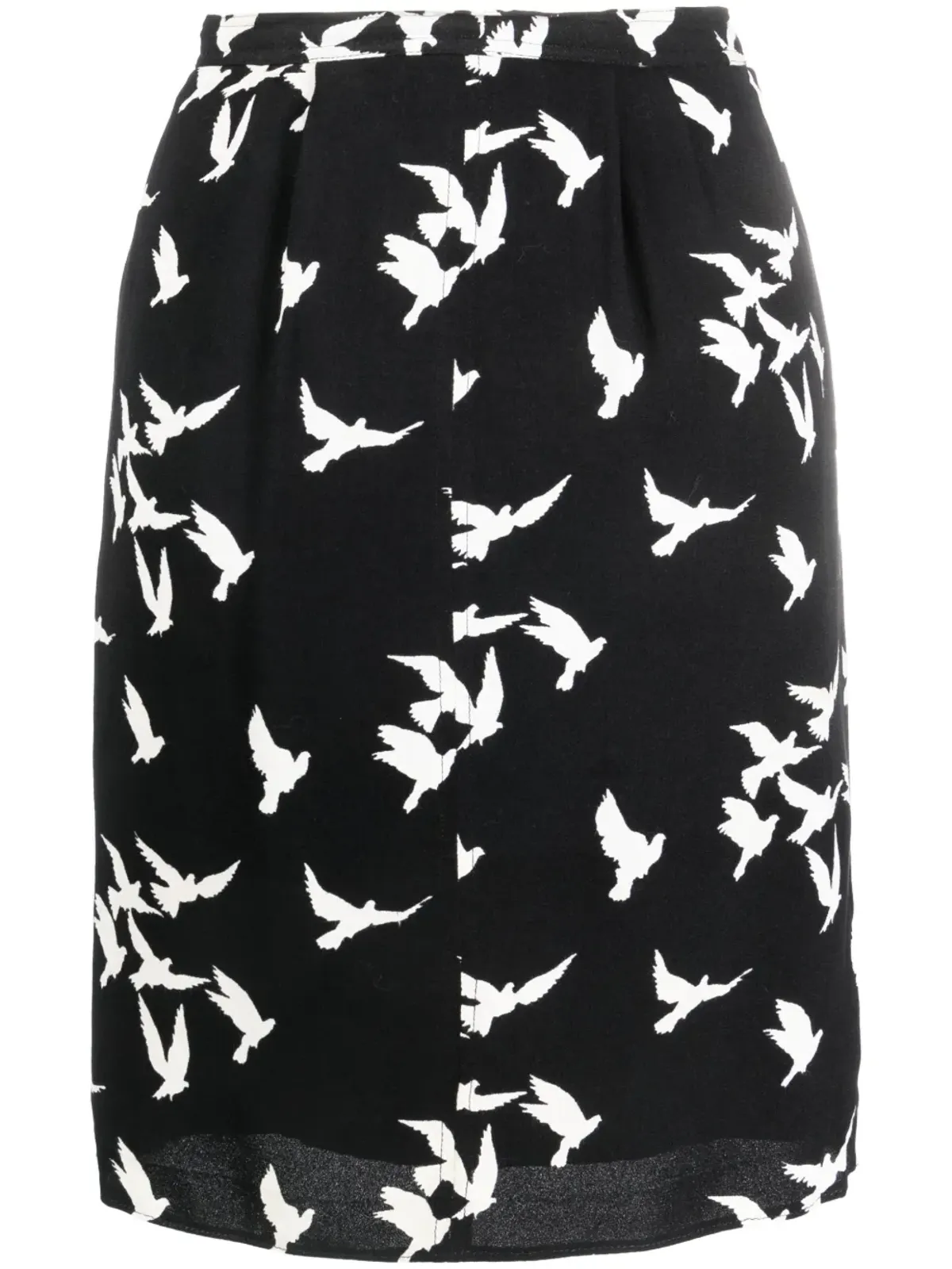 Saint Laurent Pre-Owned 1978年ハト柄プリントスカート - 画像1
