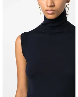 Sportmax ロールネック バージンウール ベスト - サムネイル5