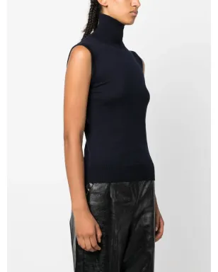 Sportmax ロールネック バージンウール ベスト - サムネイル3