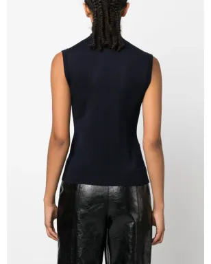 Sportmax ロールネック バージンウール ベスト - サムネイル4
