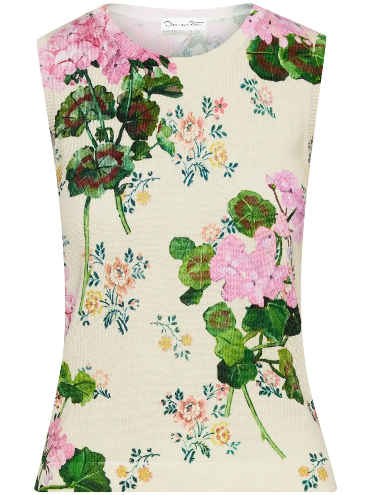 Oscar de la Renta ゲラニウム柄タンクトップ - 画像1