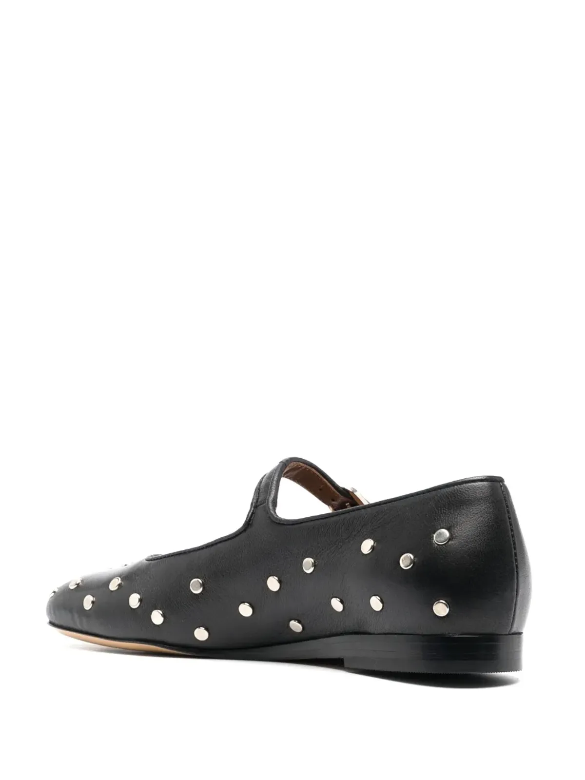 Le Monde Beryl Mary Jane studded ballerina shoes - Black - 画像3