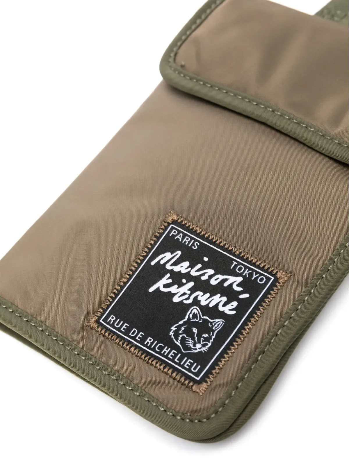 Maison Kitsuné ロゴパッチショルダーバッグ - Green - 画像4