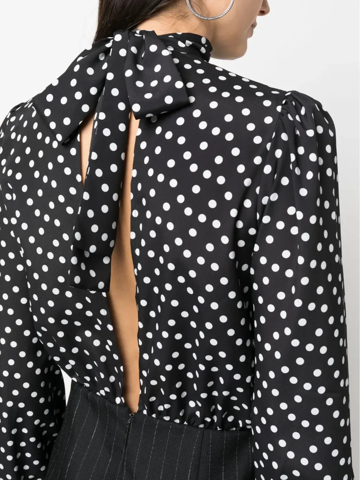 MSGM ハイブリッド・ドット柄ミニドレス - 画像5