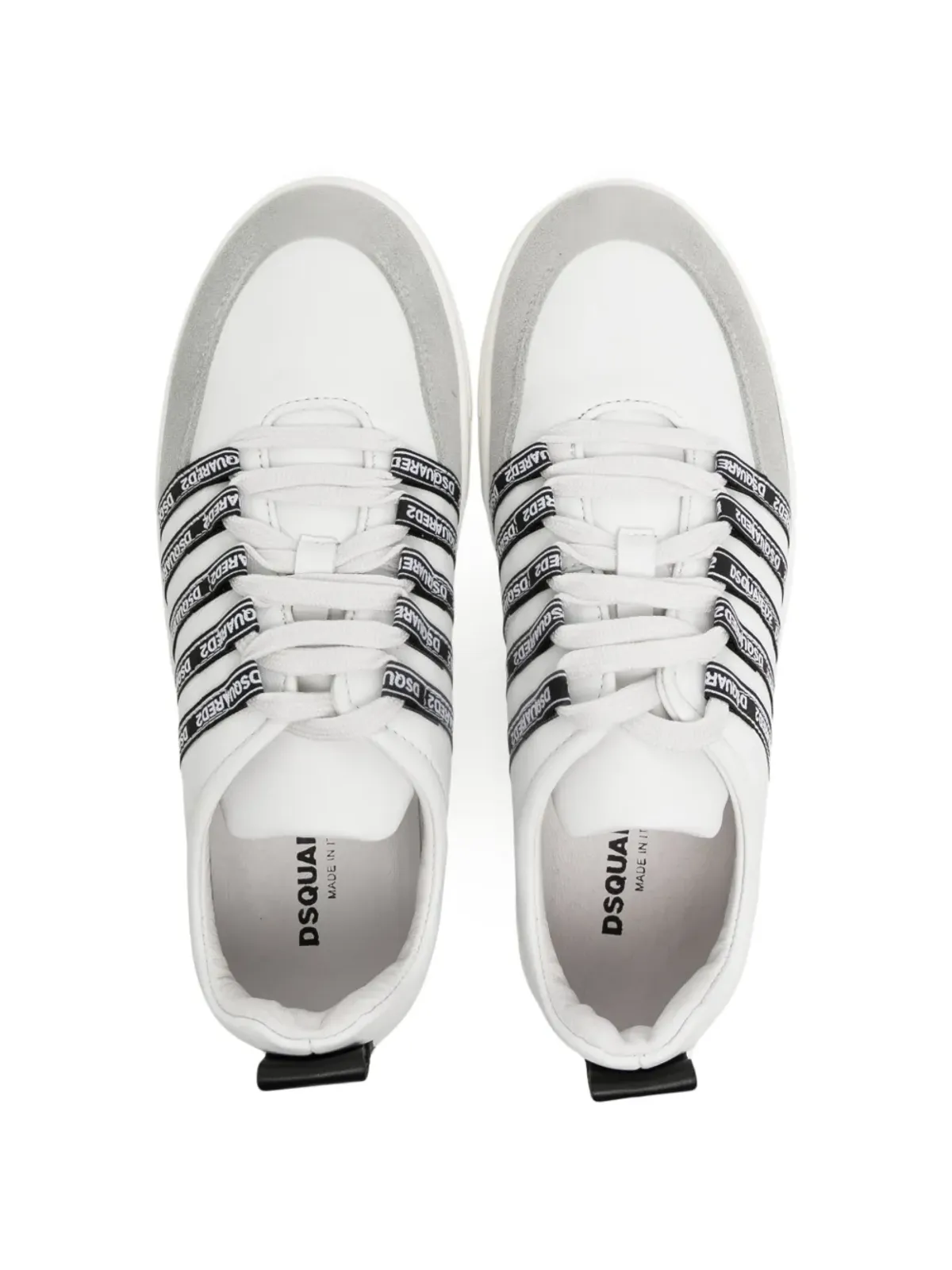 DSQUARED2 KIDS ロゴプリントレザー スニーカー - 画像3