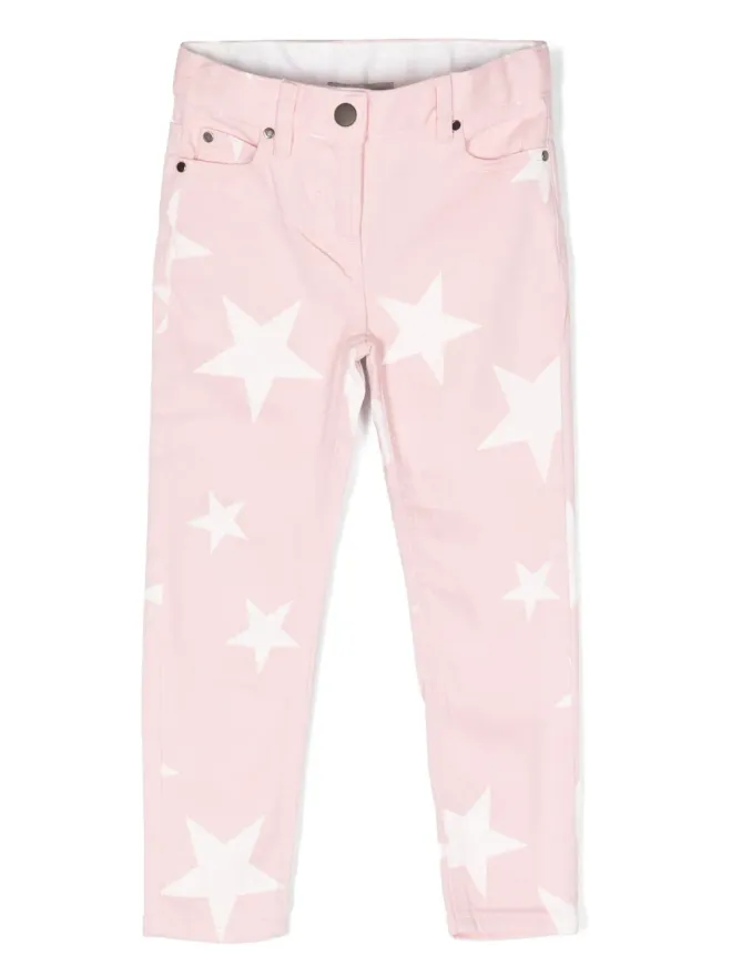 Stella McCartney Kids Stella McCartney Kids 星柄デニムパンツ（ピンク）の商品画像