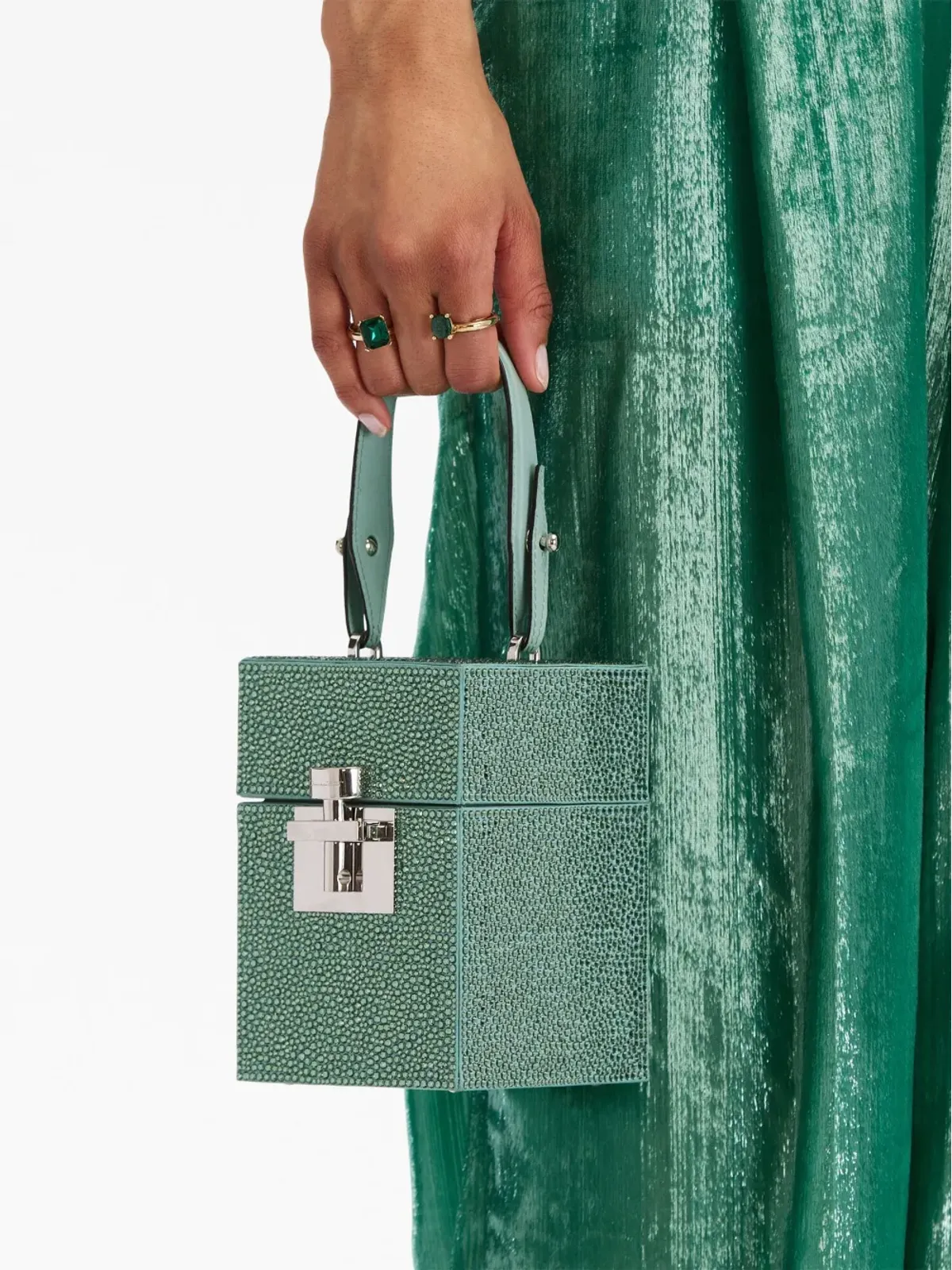 Oscar de la Renta Alibi クリスタル装飾 バケットバッグ - 画像2
