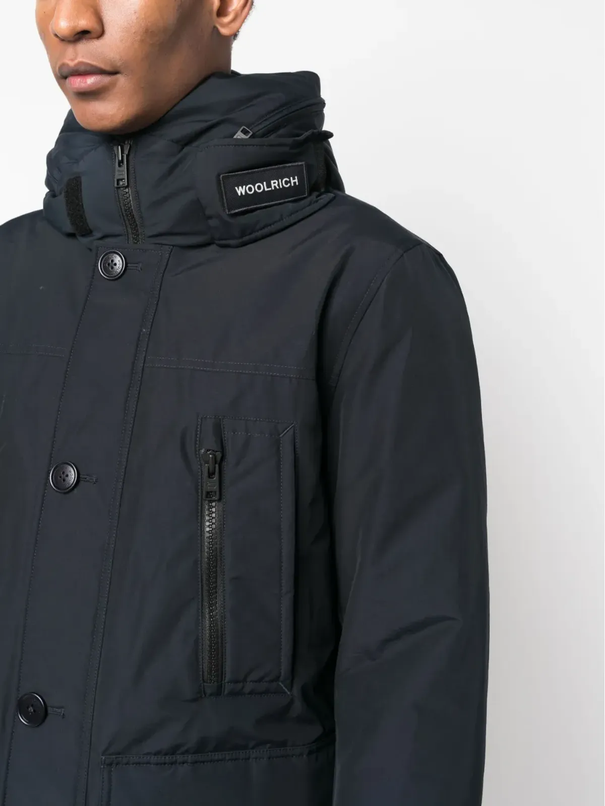 Woolrich 長袖フード付きダウンコート - 画像5
