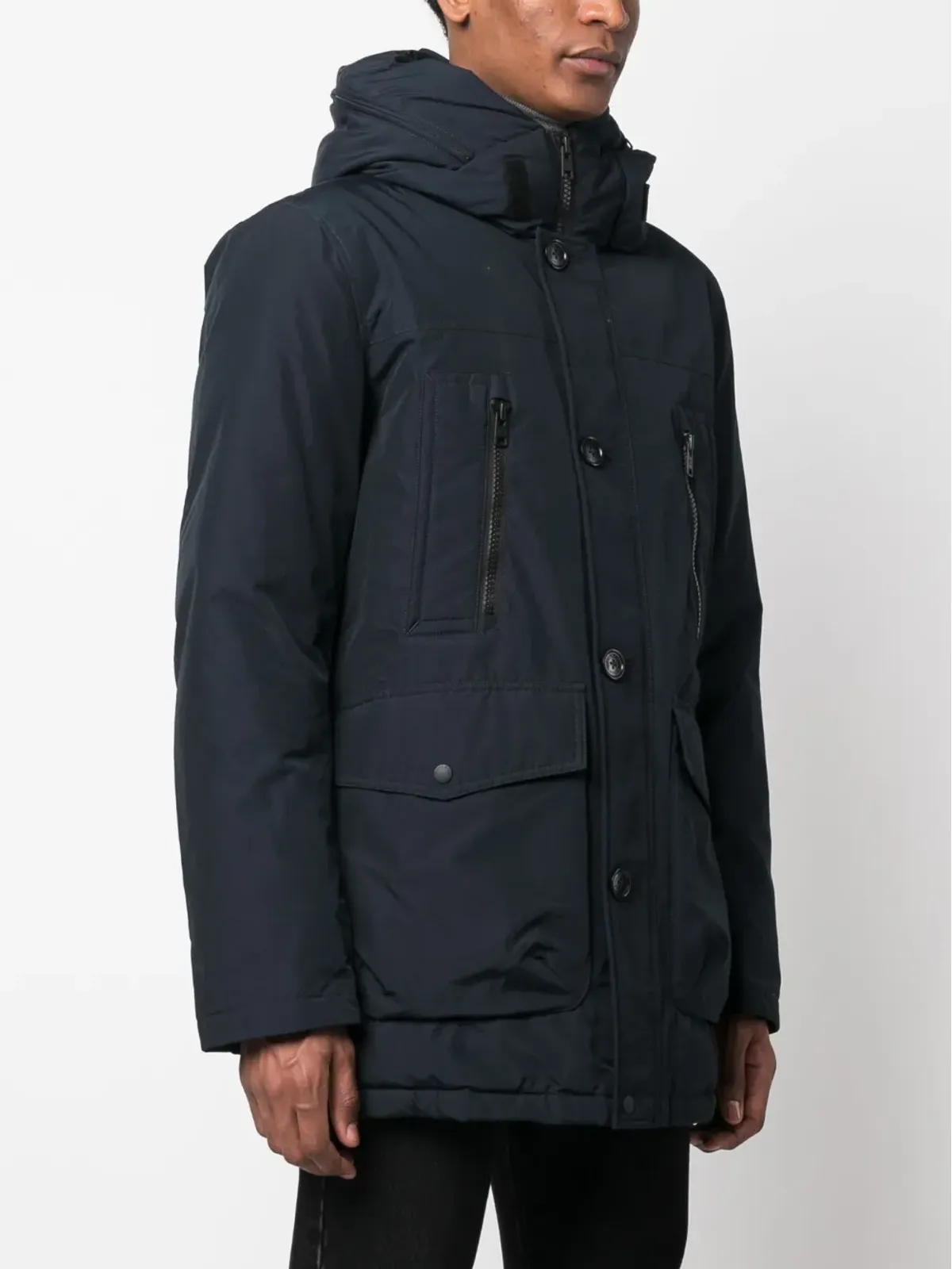 Woolrich 長袖フード付きダウンコート - 画像3