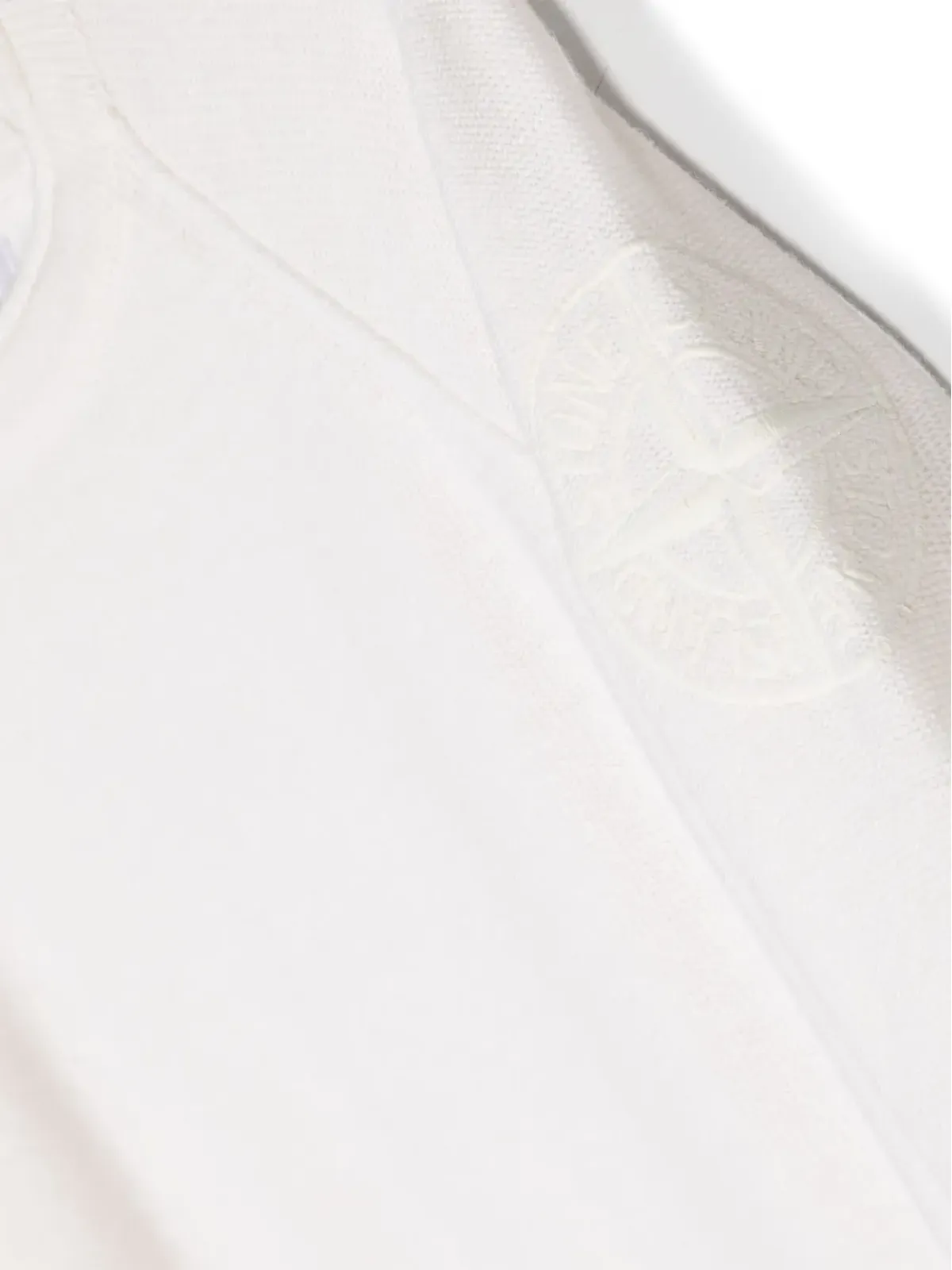 Stone Island Junior 刺繍ロゴ入りクルーネットニット - 画像3