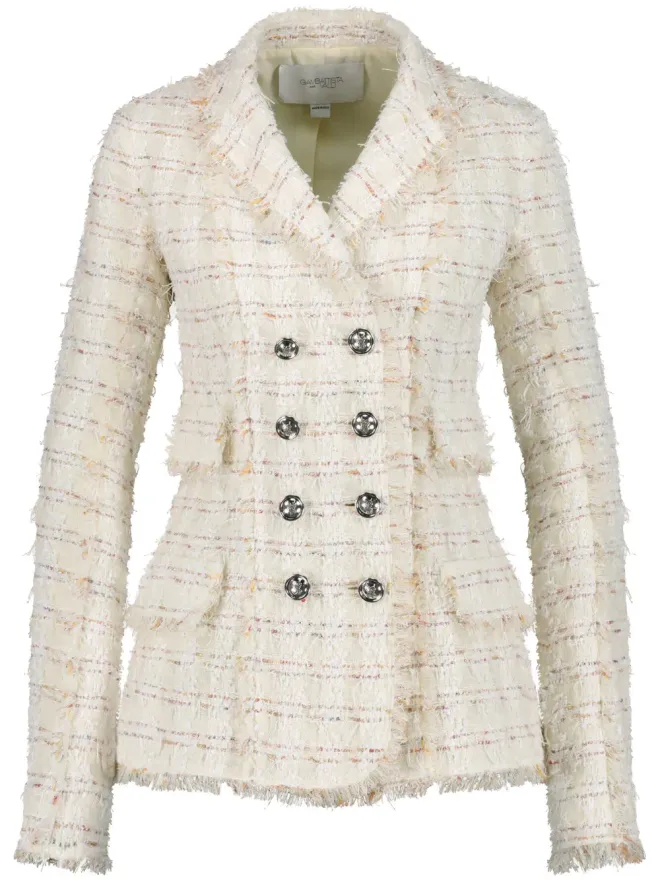 Giambattista Valli Giambattista Valli bouclé double-breasted blazer - Neutralsの商品画像