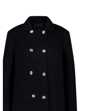 Giambattista Valli ダブルブレスト ウール混紡コート ブラック - サムネイル2