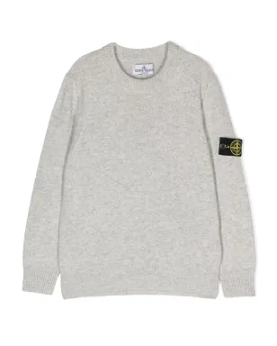 Stone Island Junior メランジ クルーネック ジャンパー - サムネイル1