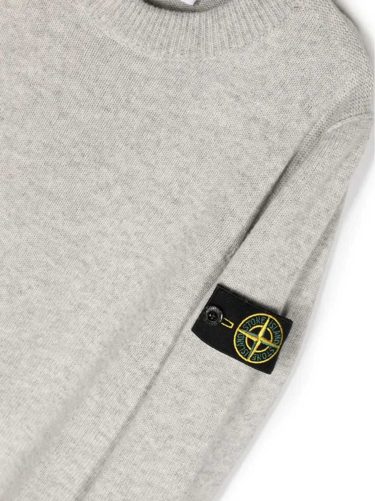 Stone Island Junior メランジ クルーネック ジャンパー - 画像3