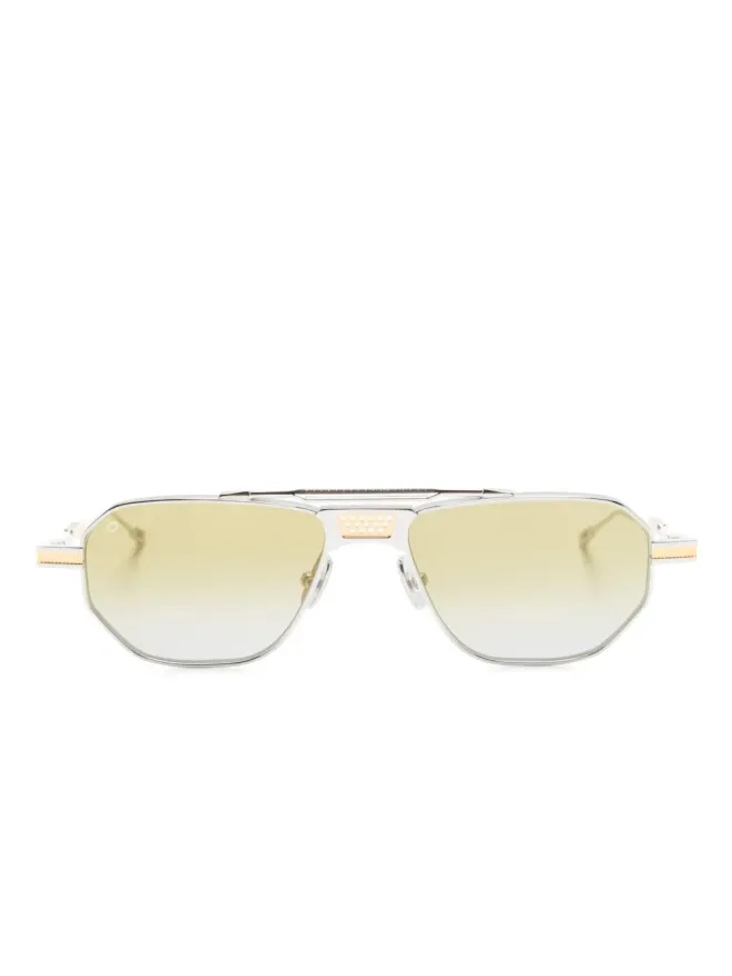T Henri Eyewear T Henri Eyewear ロゴプリント スクエアフレーム サングラスの商品画像