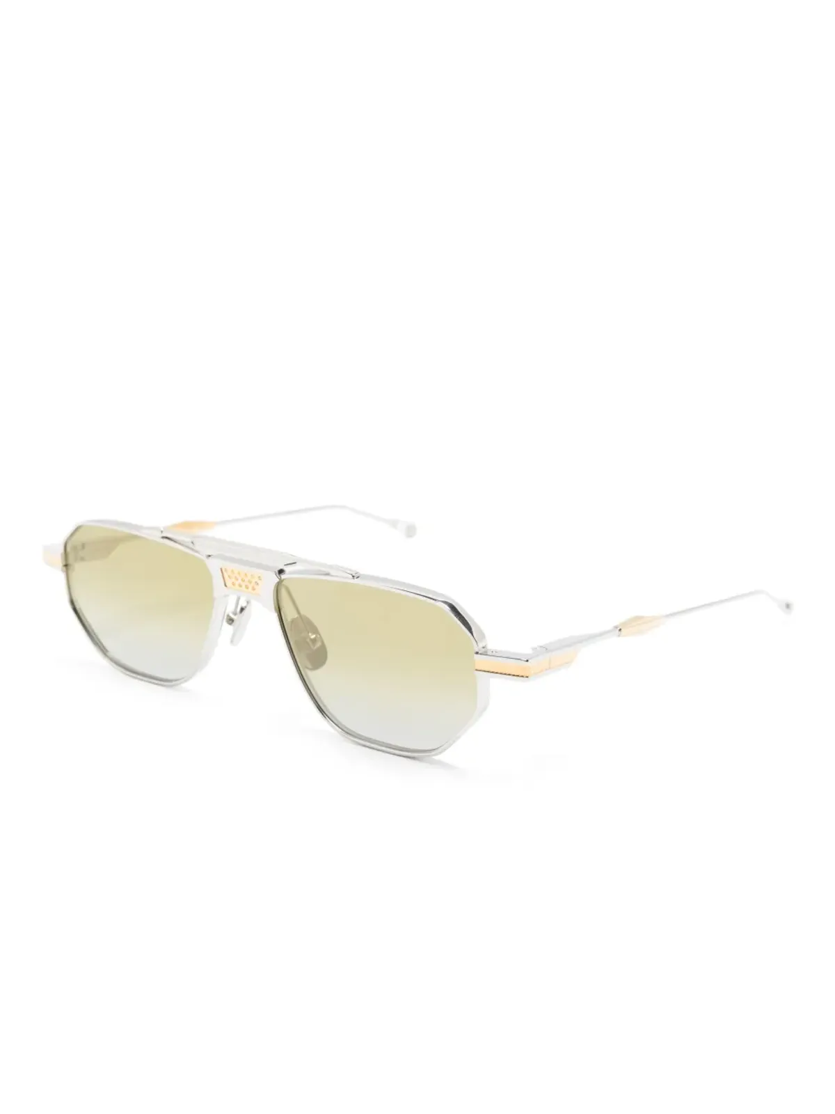 T Henri Eyewear ロゴプリント スクエアフレーム サングラス - 画像2