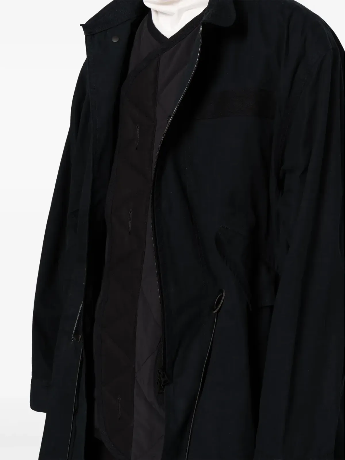 sacai ジップアップ長袖コート - 画像5