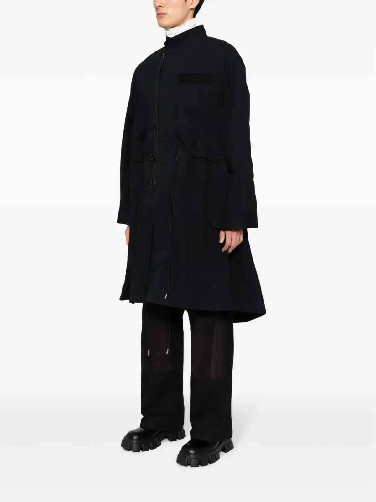 sacai ジップアップ長袖コート - 画像3