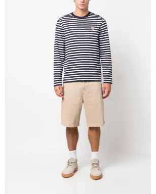 Maison Kitsuné キツネモチーフのストライプコットンTシャツ - サムネイル2
