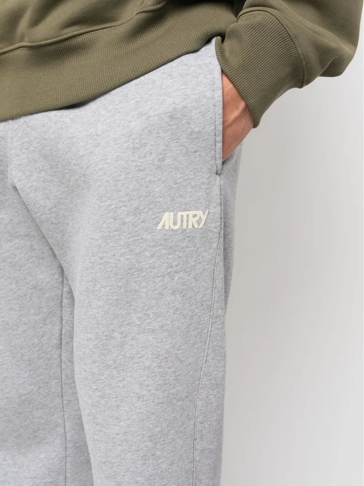 Autry ロゴプリント コットン トラックパンツ - グレー - 画像5