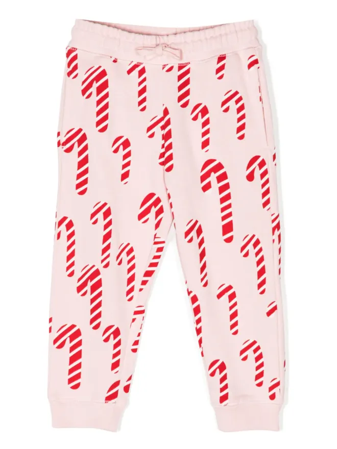 Stella McCartney Kids Stella McCartney Kids キャンディーケイン柄コットンパンツの商品画像