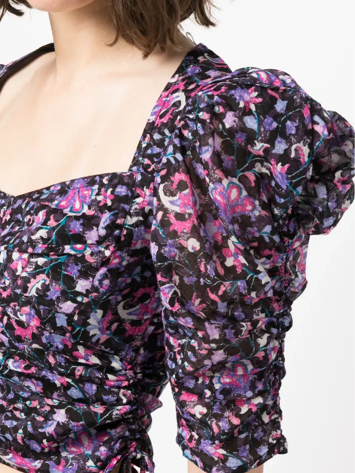 MARANT ÉTOILE Galaor パフスリーブ ブラウス - 画像5