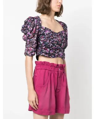 MARANT ÉTOILE Galaor パフスリーブ ブラウス - サムネイル3