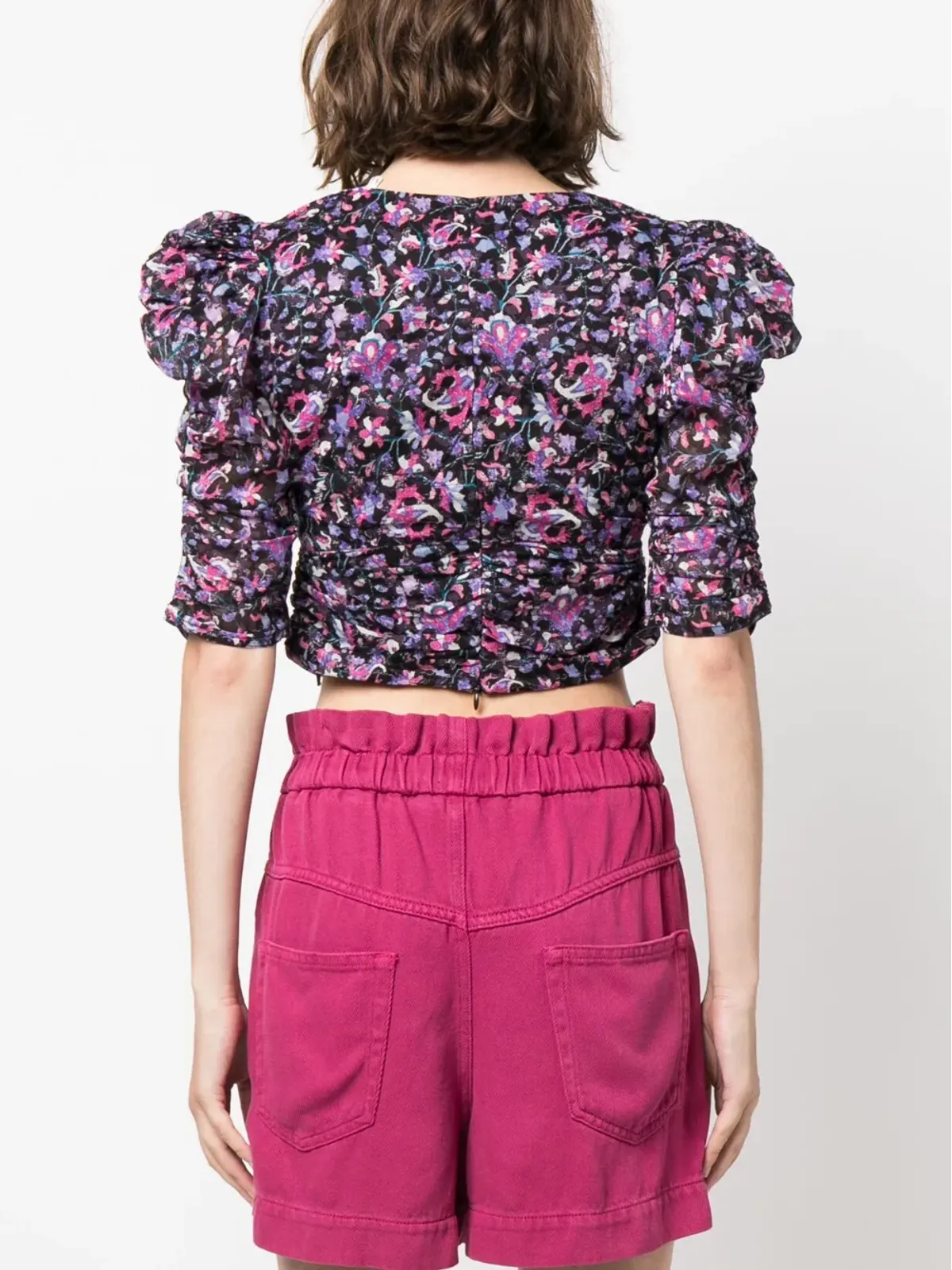 MARANT ÉTOILE Galaor パフスリーブ ブラウス - 画像4