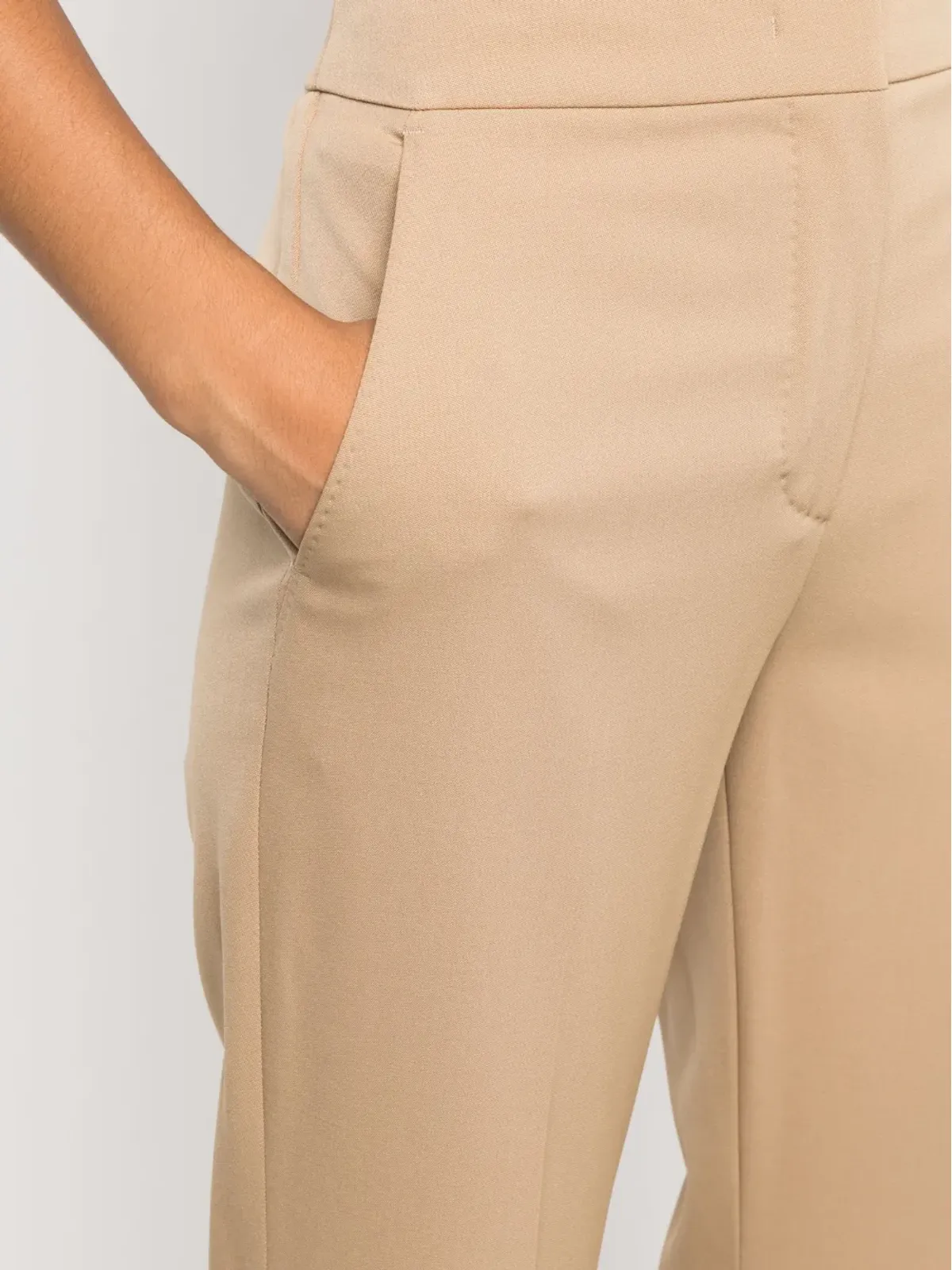 Max Mara ハイウエスト プレスド・クレース パンツ - 画像5