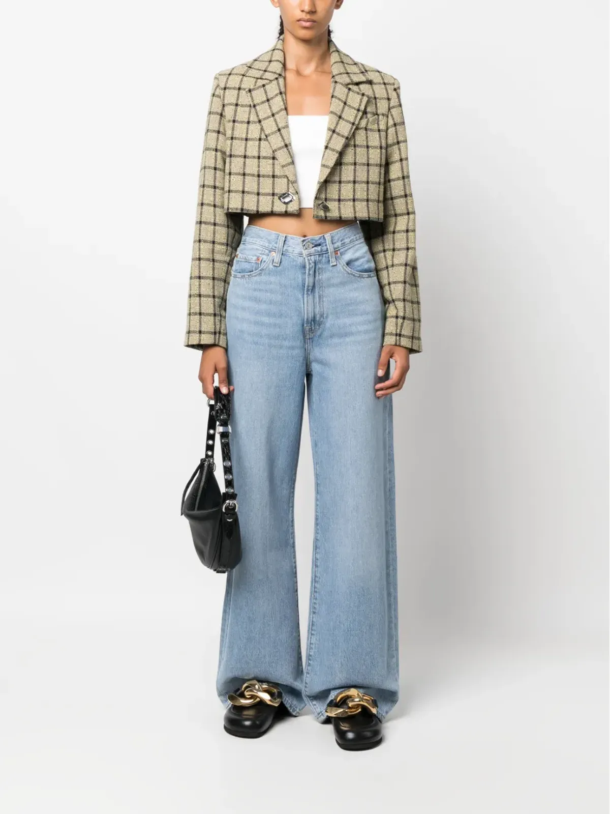 Levi's ハイウエスト ワイドレッグ デニムジーンズ - 画像2