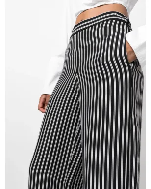 Michael Michael Kors ストライプ柄ワイドレッグパンツ - サムネイル5