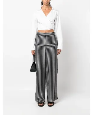 Michael Michael Kors ストライプ柄ワイドレッグパンツ - サムネイル2