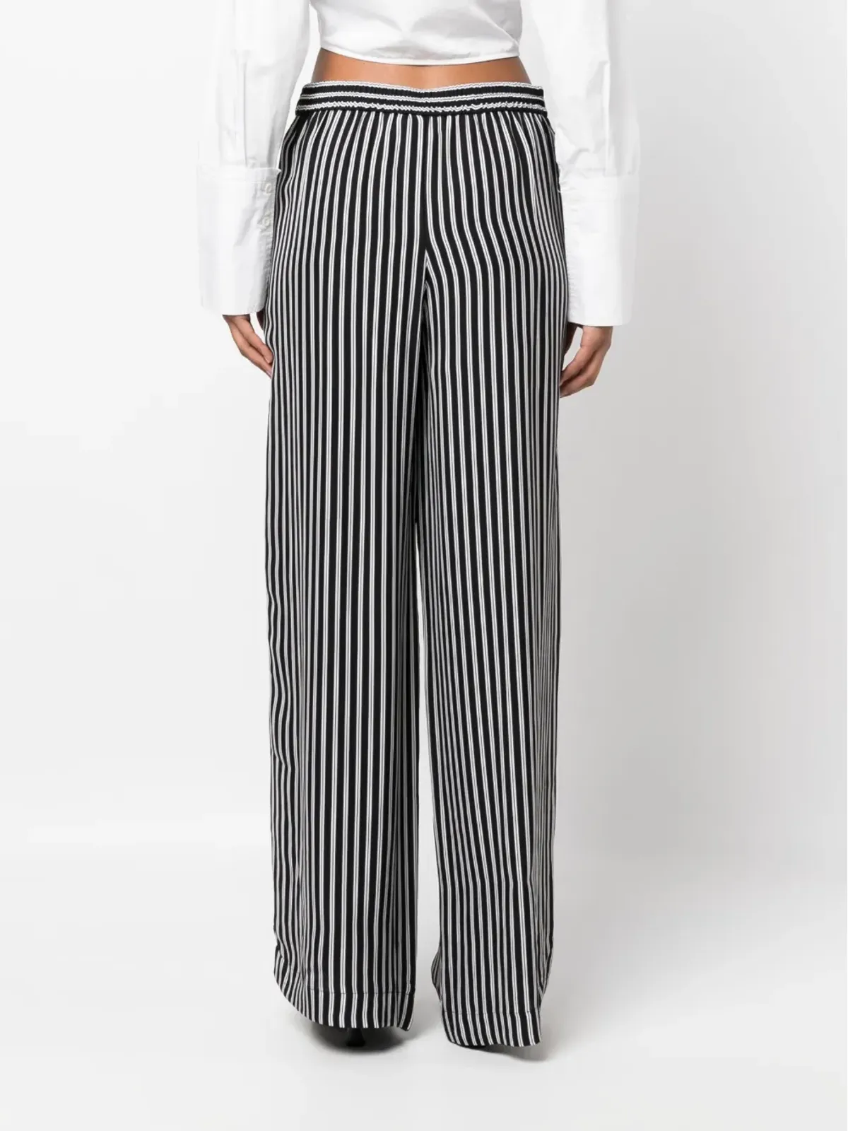 Michael Michael Kors ストライプ柄ワイドレッグパンツ - 画像4