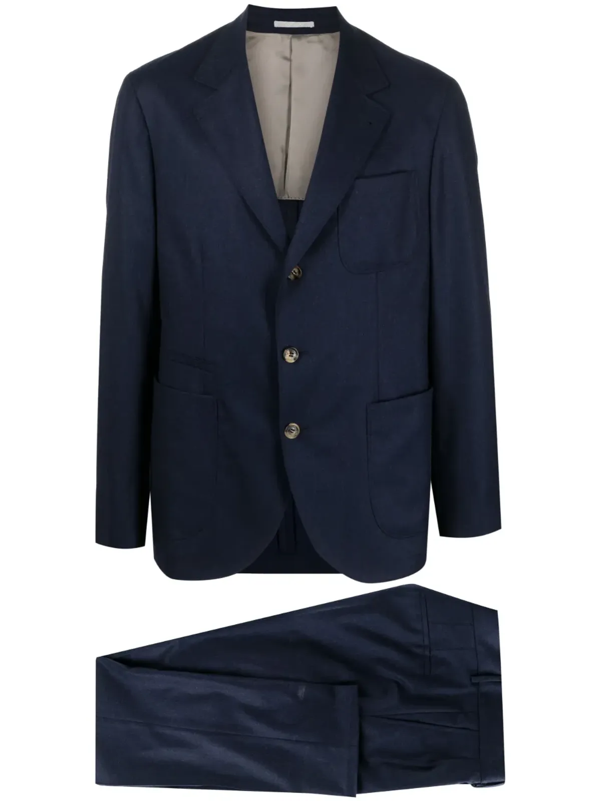 Brunello Cucinelli シングルブレスト ウールスーツ - 画像1