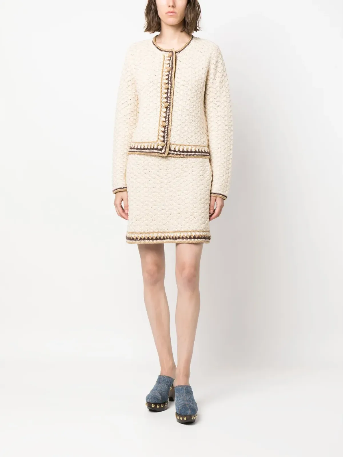 Tory Burch ラウンドネック ボタンアップ カーディガン - 画像2